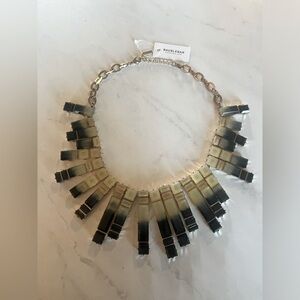 NWT Women’s Baublebar Ombre Cream & Blue Statement Necklace